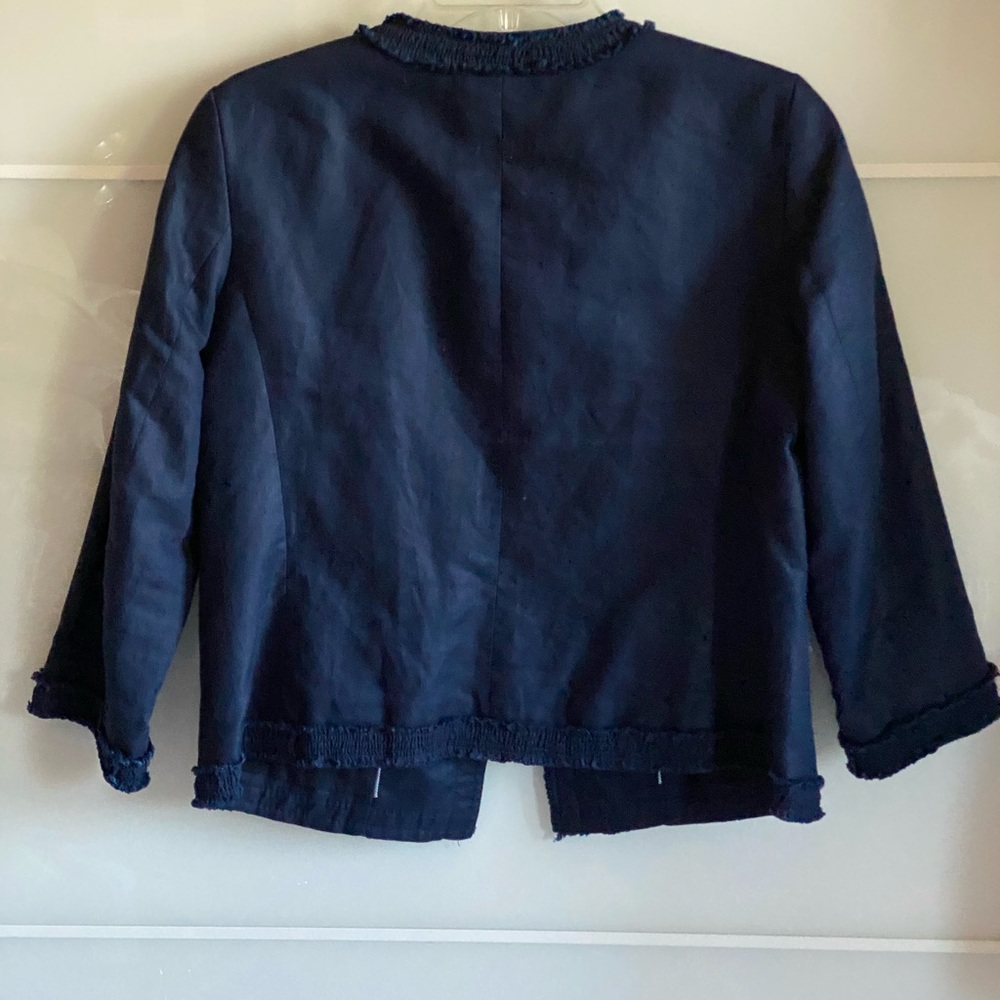 Talbots linen cotton blazer - Picture 3 of 5
